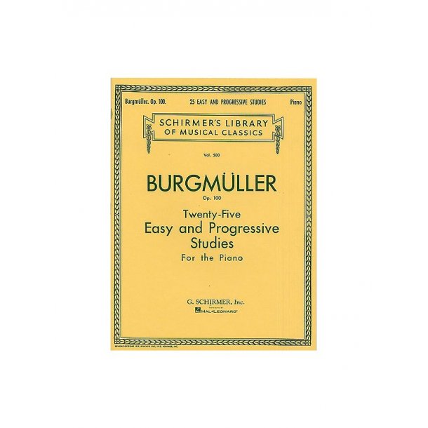 Friedrich Burgmuller: Twenty-Five Easy And Progressive Studies Op.100 (Complete)