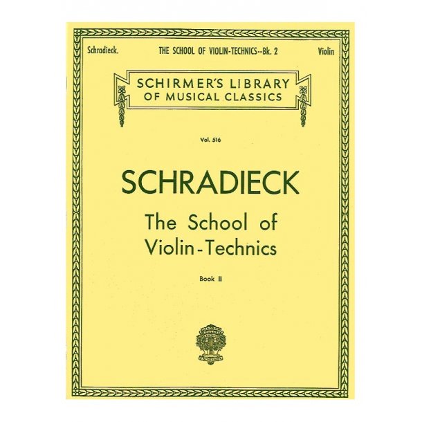 Henry Schradieck: School Of Violin Technics- Book 2 (Double Stops)