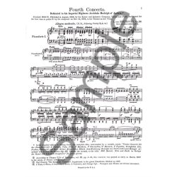 Ludwig Van Beethoven: Piano Concerto No. 4 In G Major Op.58 (2 Piano Score)