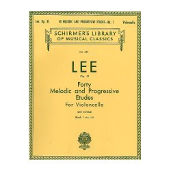 Sebastian Lee: 40 Melodic And Progressive Etudes For Cello Op.31 Book 1 (Nos.1-22)