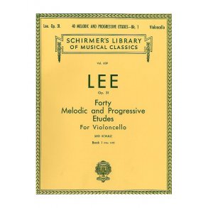 Sebastian Lee: 40 Melodic And Progressive Etudes For Cello Op.31 Book 1 (Nos.1-22)