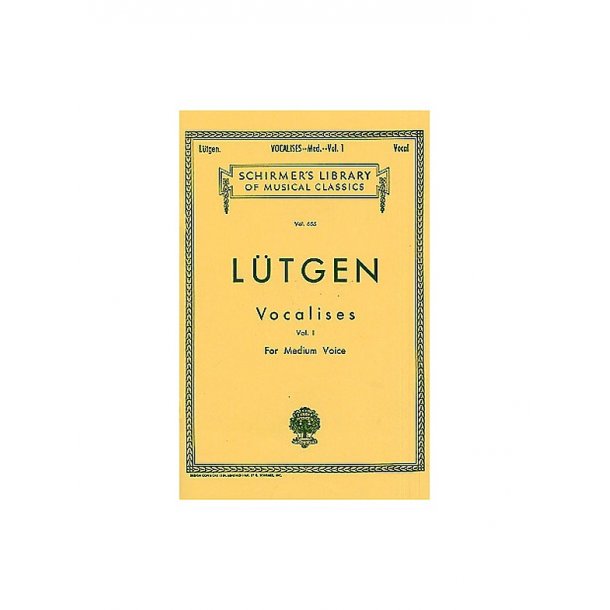 Lutgen: Vocalises Book 1 (Medium Voice)- 20 Daily Exercises