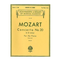 W.A. Mozart: Piano Concerto No. 20 In D Minor K.466 (2 Piano Score)