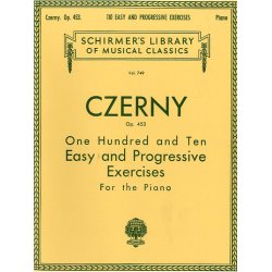Carl Czerny: 110 Easy And Progressive Exercises For Piano Op.453
