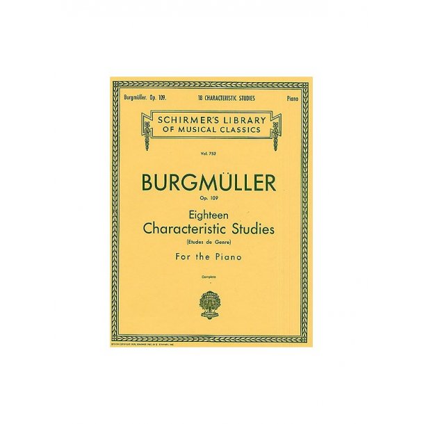 Friedrich Burgmuller: Eighteen Characteristic Studies Op.109
