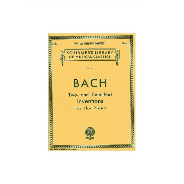 J.S Bach: Fifteen Two And Three-Part Inventions (Czerny)