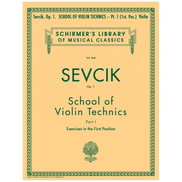 Otakar Sevcik: School Of Violin Technics Op.1 Book 1 (First Position)
