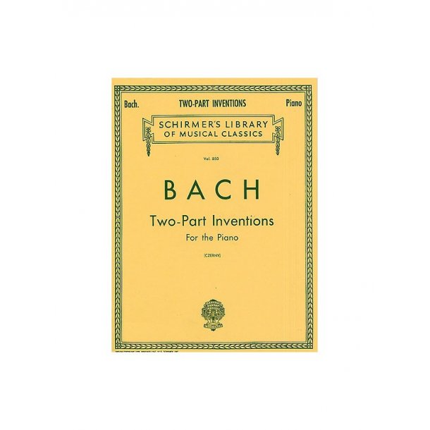 J.S. Bach: Fifteen Two-Part Inventions (Czerny)