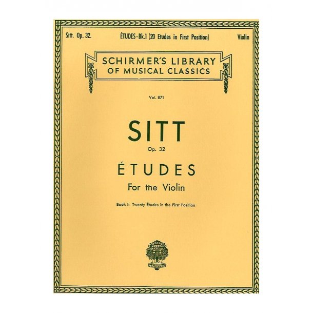 Hans Sitt: Etudes For Violin Op.32 Book 1 (First Position)