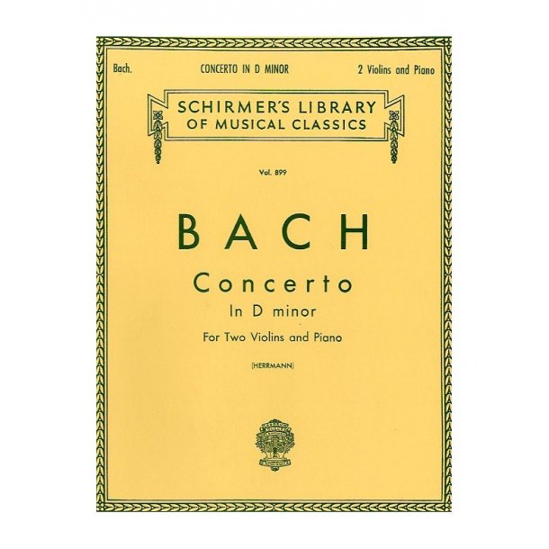 J.S.Bach: Concerto In D Minor For Two Violins And Piano
