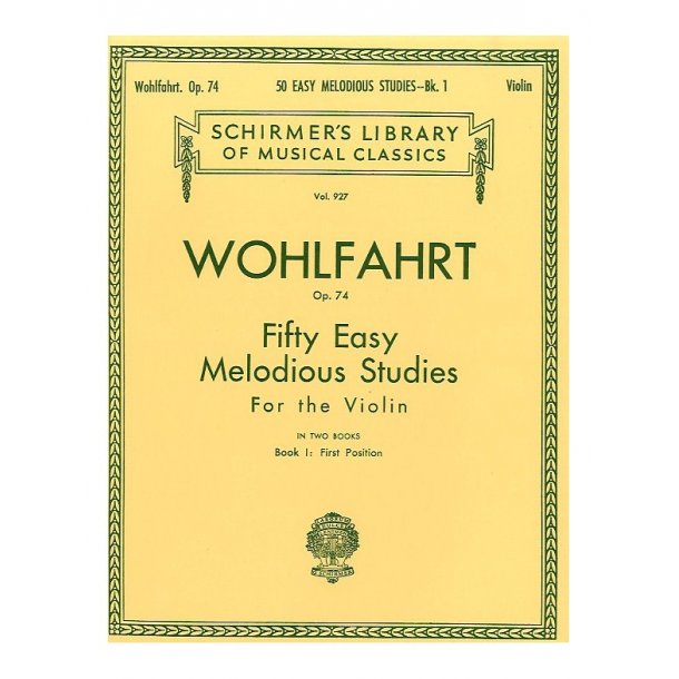 Franz Wohlfahrt: Fifty Easy Melodious Studies For Solo Violin Op.74 Book 1