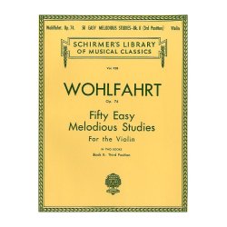 Franz Wohlfahrt: Fifty Easy Melodious Studies For Solo Violin Op.74 Book 2