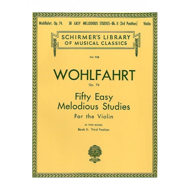 Franz Wohlfahrt: Fifty Easy Melodious Studies For Solo Violin Op.74 Book 2