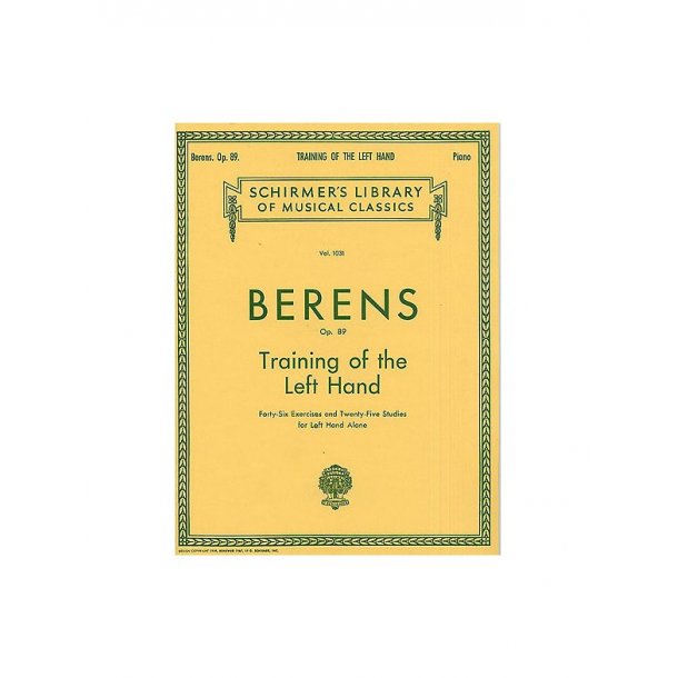 Hermann Berens: Training The Left Hand Op.89