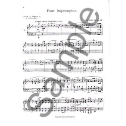 Franz Schubert: Four Impromptus For Piano Op.90