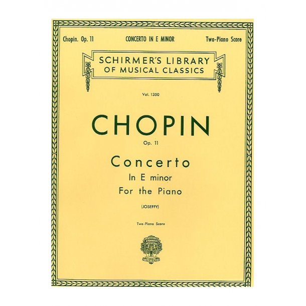 Frederic Chopin: Piano Concerto No.1 In E Minor Op.11 (Two Piano Score)