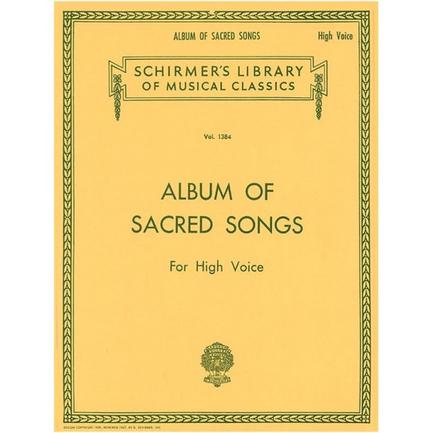 Album Of Sacred Songs (High Voice)