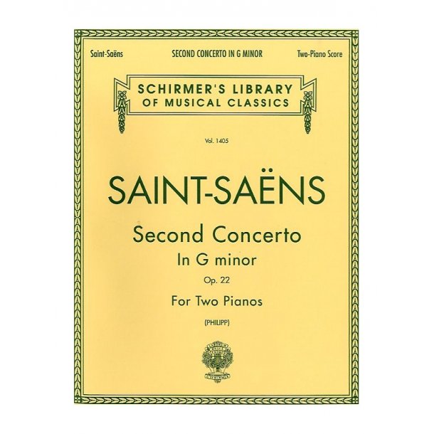 Camille Saint-Saens: Piano Concerto No.2 In G Minor Op.22 (2-Piano Score)