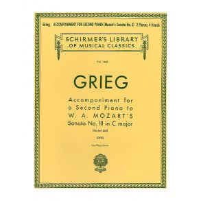 Edvard Grieg: Accompaniment For Second Piano To Mozart Sonata K.545