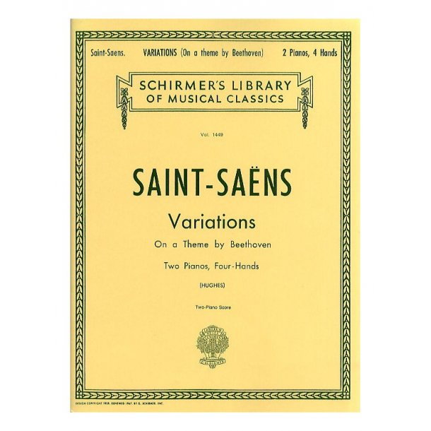 Camille Saint-Saens: Variations On A Theme By Beethoven Op.35