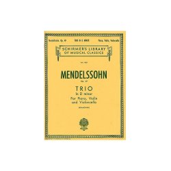 Felix Mendelssohn: Piano Trio No.1 In D Minor Op.49 (Score/Parts)