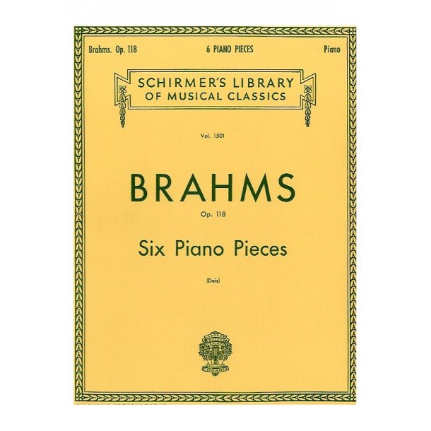 Johannes Brahms: Six Piano Pieces Op.118