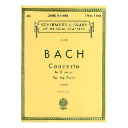 Johann Sebastian Bach: Keyboard Concerto In D Minor (2 Piano Score)