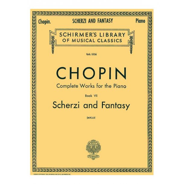 Frederic Chopin: Scherzi And Fantasy In F Minor (Ed. Mikuli)