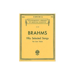Johannes Brahms: Fifty Selected Songs For Low Voice