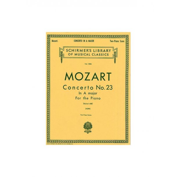 Wolfgang Amadeus Mozart: Piano Concerto No.23 In A Major (2-Piano Score)