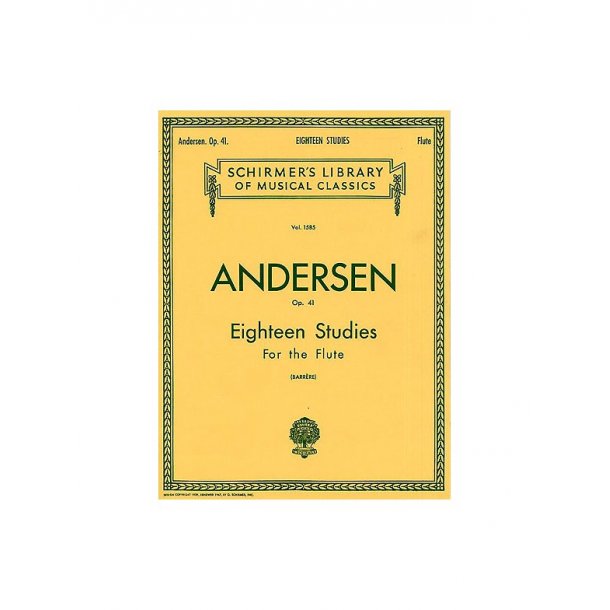Joachim Andersen: Eighteen Studies For The Flute Op.41