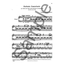 W.A. Mozart: Sinfonia Concertante (Score/Parts)