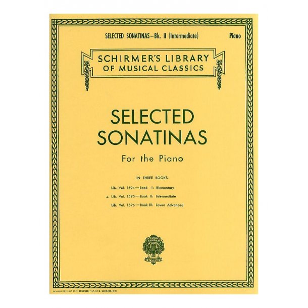 Selected Sonatinas For Piano - Book 2 (Intermediate)