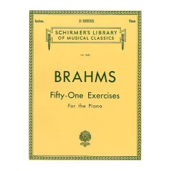 Johannes Brahms: Fifty-one Exercises For The Piano
