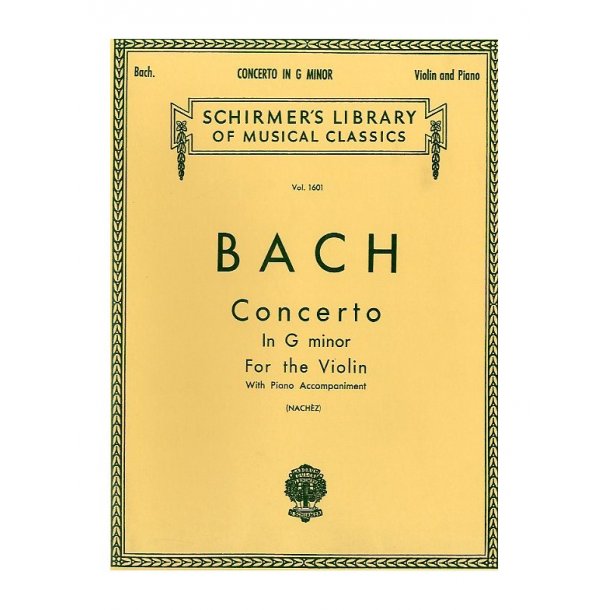 Johann Sebastian Bach: Concerto In G Minor (Violin/Piano Reduction)