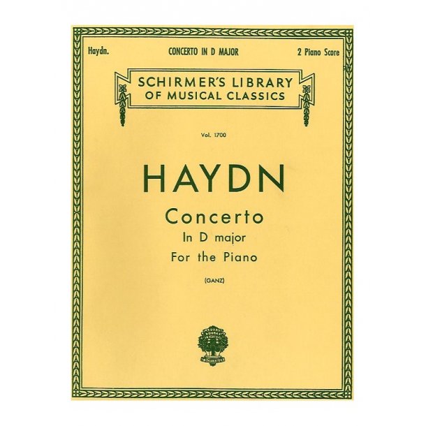 Franz Joseph Haydn: Piano Concerto In D (2 Piano Score)