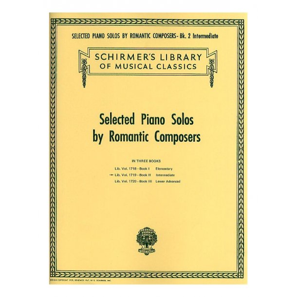 Selected Piano Solos By Romantic Composers Volume 2
