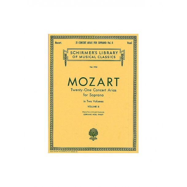 W.A. Mozart: Twenty-One Concert Arias For Soprano Volume II