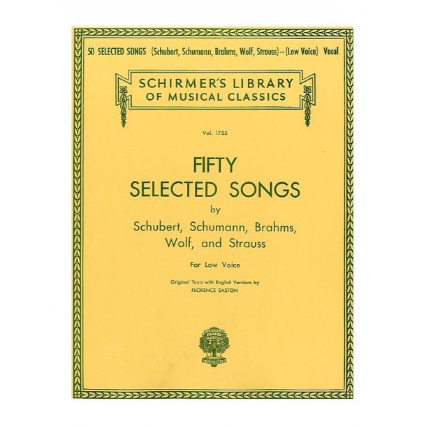 50 Selected Songs (Low Voice)