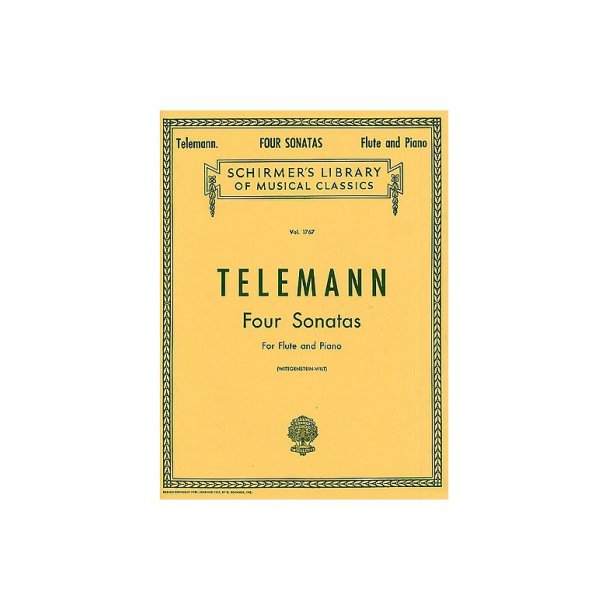 G.P. Telemann: Four Sonatas For Flute And Piano