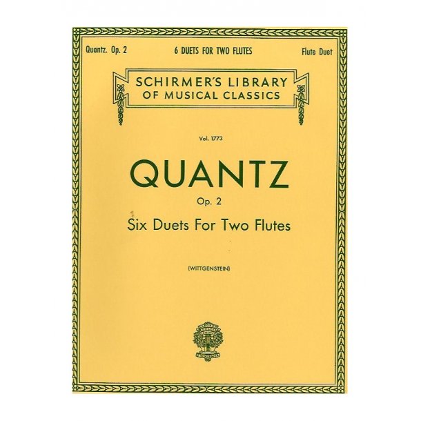 Johann Quantz: Six Duets For Two Flutes Op.2