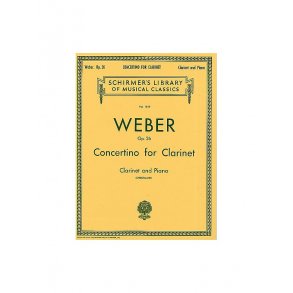 Carl Maria Von Weber: Clarinet Concertino In E Flat Op.26 (Clarinet/Piano)
