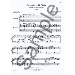 W.A. Mozart: Piano Concerto No.18 In B Flat K.456 (2 Piano Score)