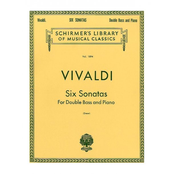 Antonio Vivaldi: Six Sonatas For Double Bass And Piano