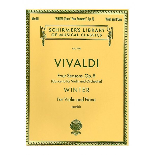 Antonio Vivaldi: Winter (Four Seasons Op.8) - Violin/Piano