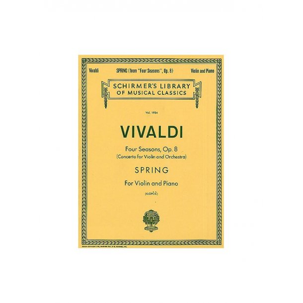Antonio Vivaldi: Spring From 'Four Seasons' Op.8 (Violin/Piano)
