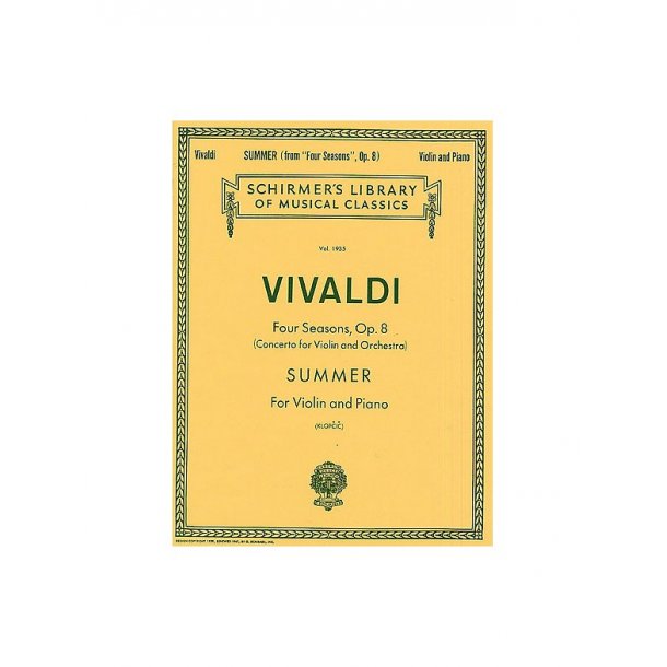 Antonio Vivaldi: Summer From 'Four Seasons' Op.8