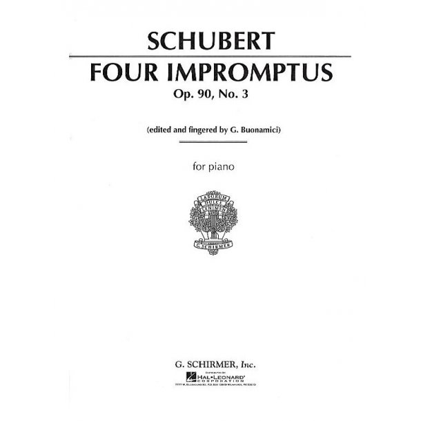Franz Schubert: Impromptu In G Flat Op.90 No.3
