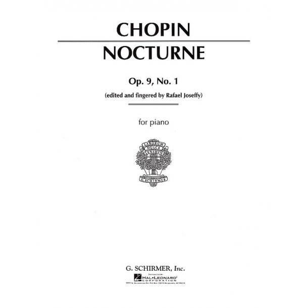 Frederic Chopin: Nocturne In G Flat Major Op.9 No.1