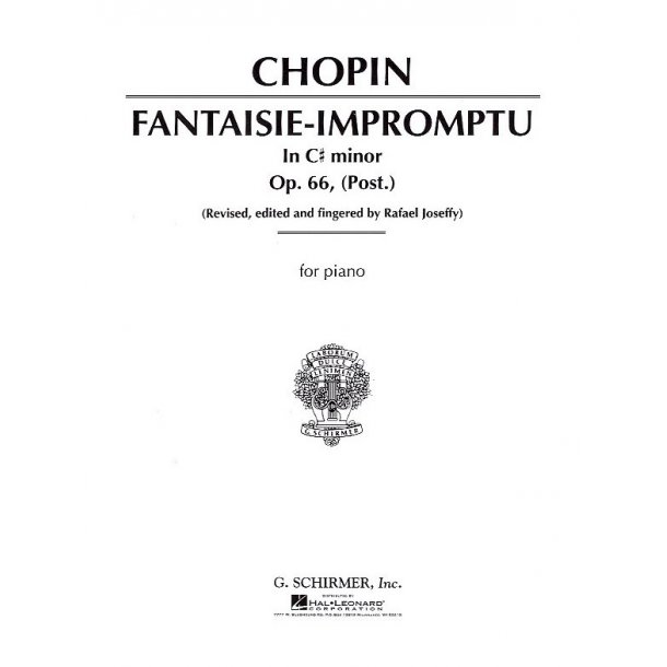 Frederic Chopin: Fantasie Impromptu In C Sharp Minor Op.66 (Piano)